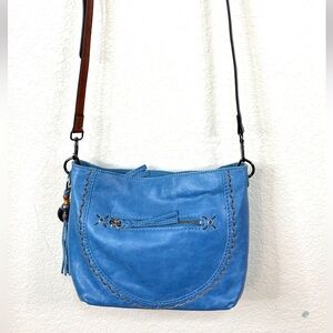 The Sak Sky Blue Crossbody Bag Shoulder Strap Versatile Purse